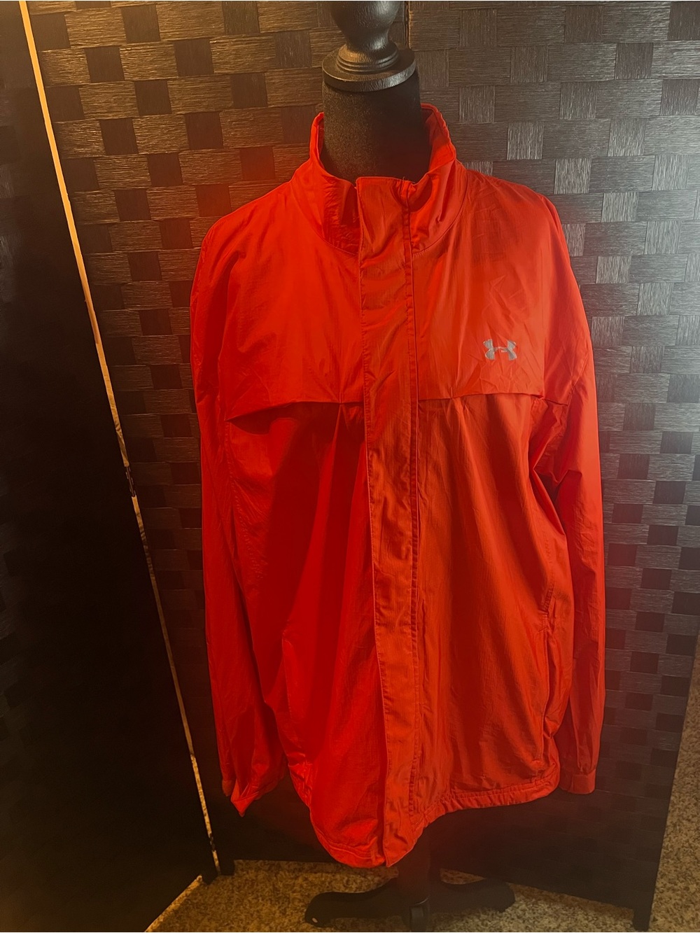 Under Armour Men's Bright Red Lightweight Windbreaker Jacket